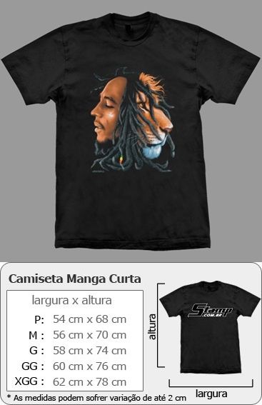 Camiseta Bob Marley Lion