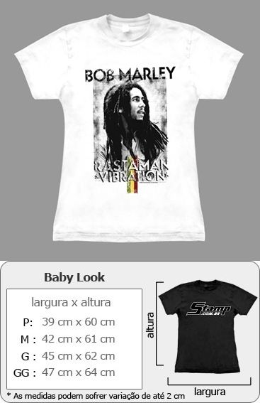 Baby Look Bob Marley Rastaman