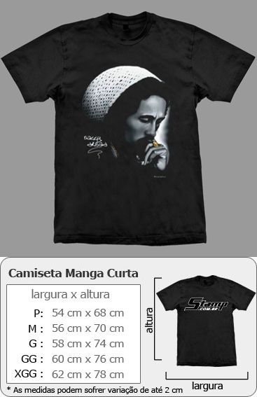 Camiseta Bob Marley Natty Dread